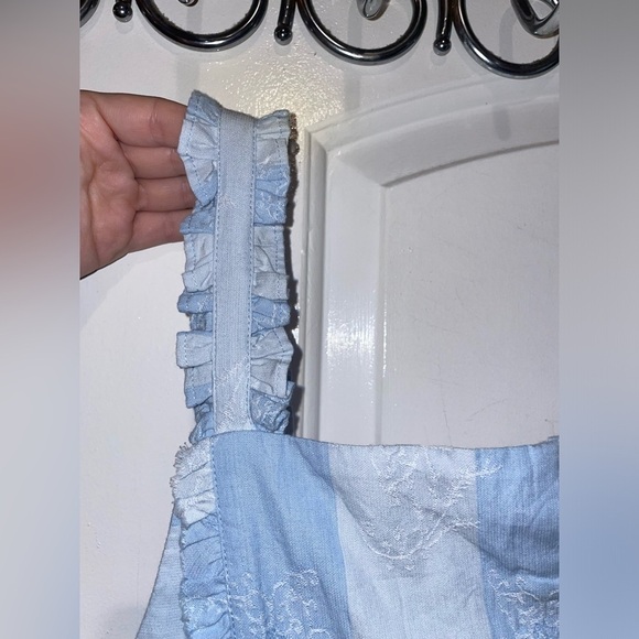 New! LoveShackFancy Anne Stripe Midi Dress 🩵 Medium NWT! - Picture 13 of 16